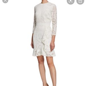 NWT Shoshanna Abella Lace Dress, size 4, white